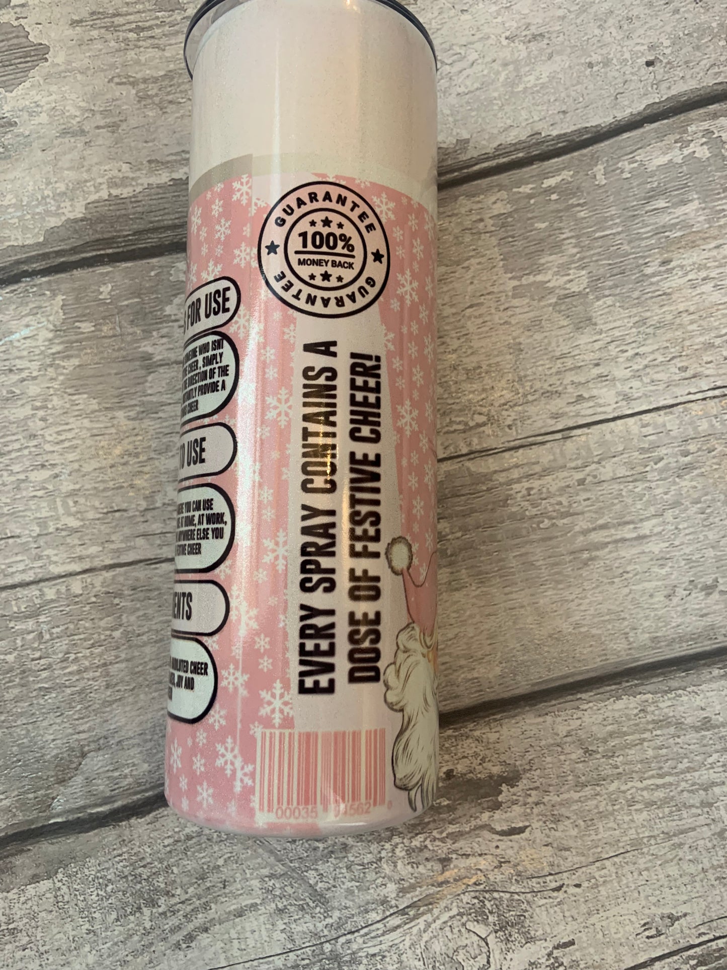 Christmas Cheer Spray 20oz Metal Tumbler