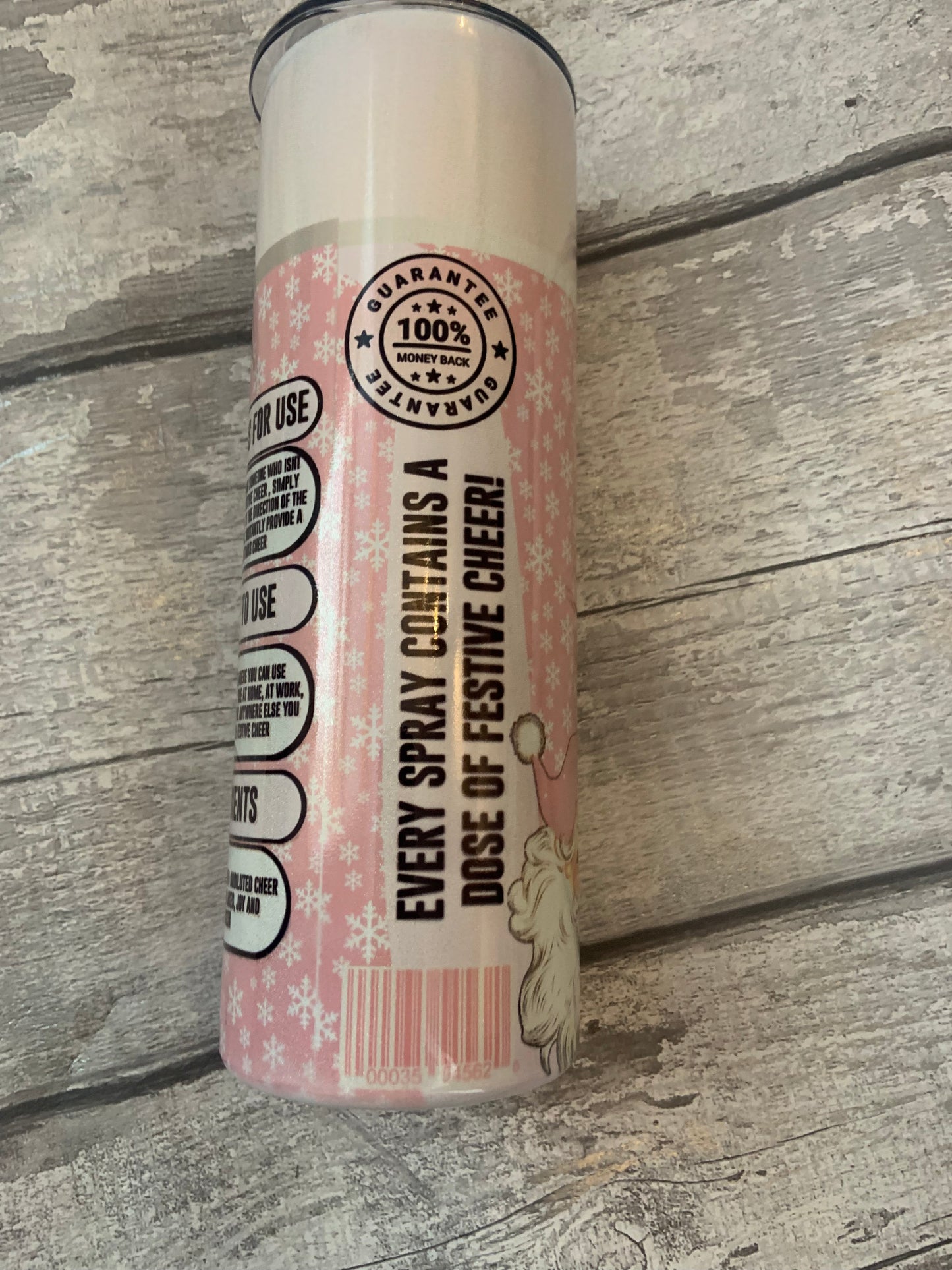 Christmas Cheer Spray 20oz Metal Tumbler