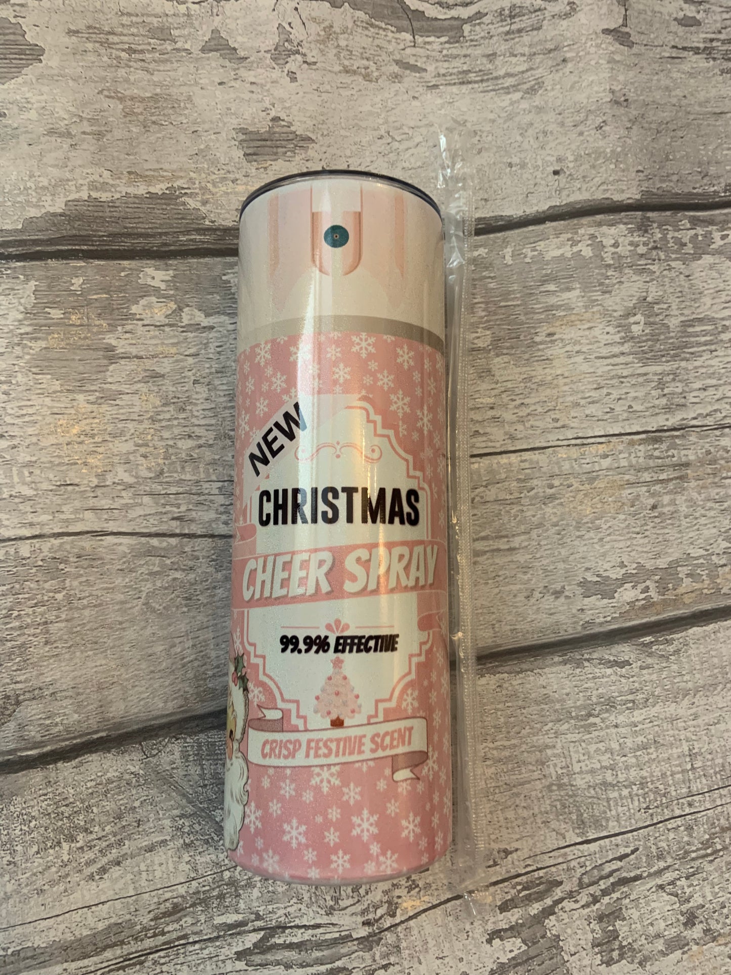 Christmas Cheer Spray 20oz Metal Tumbler