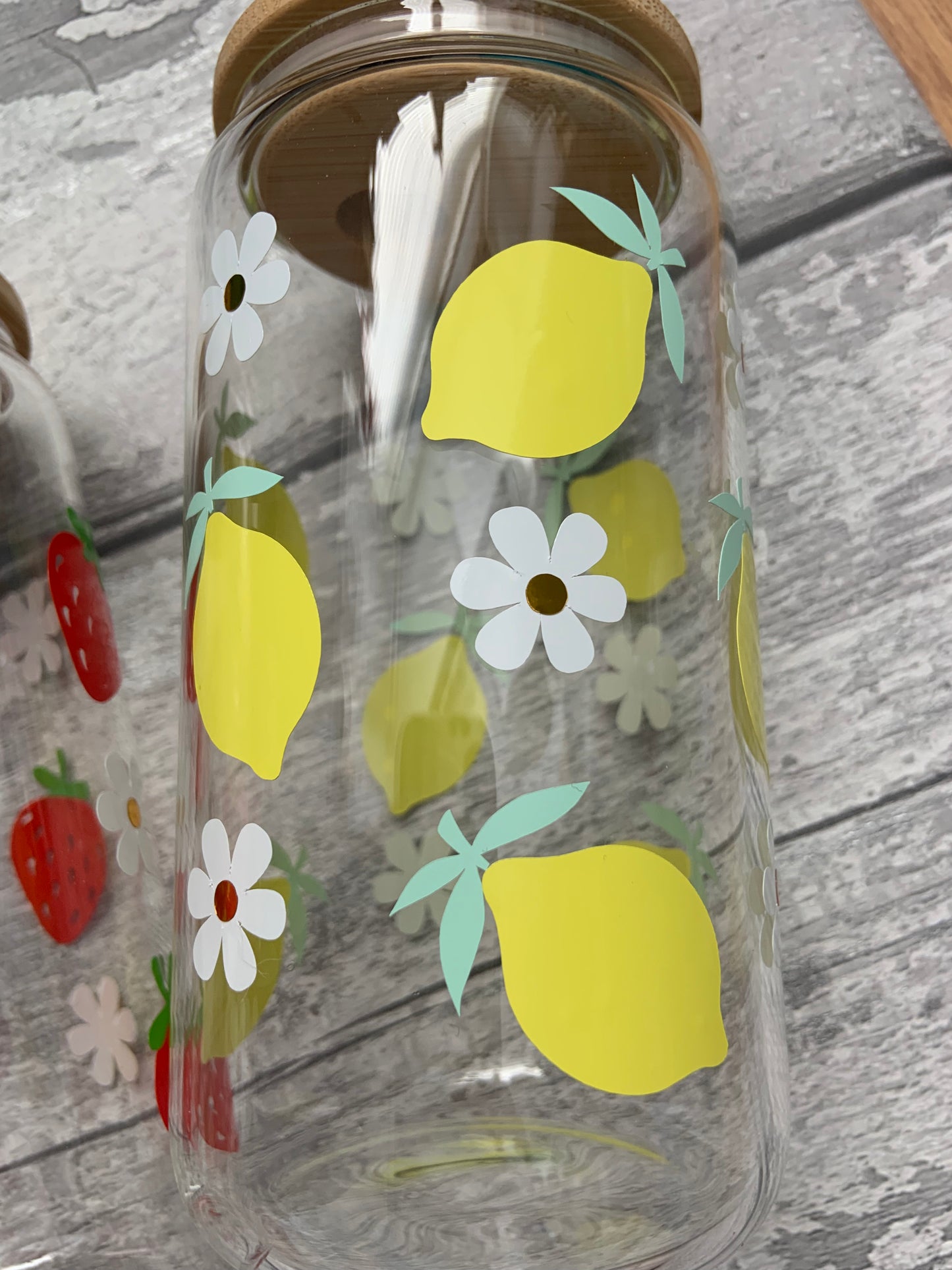 The Fruit Collection Glass Cups 16oz