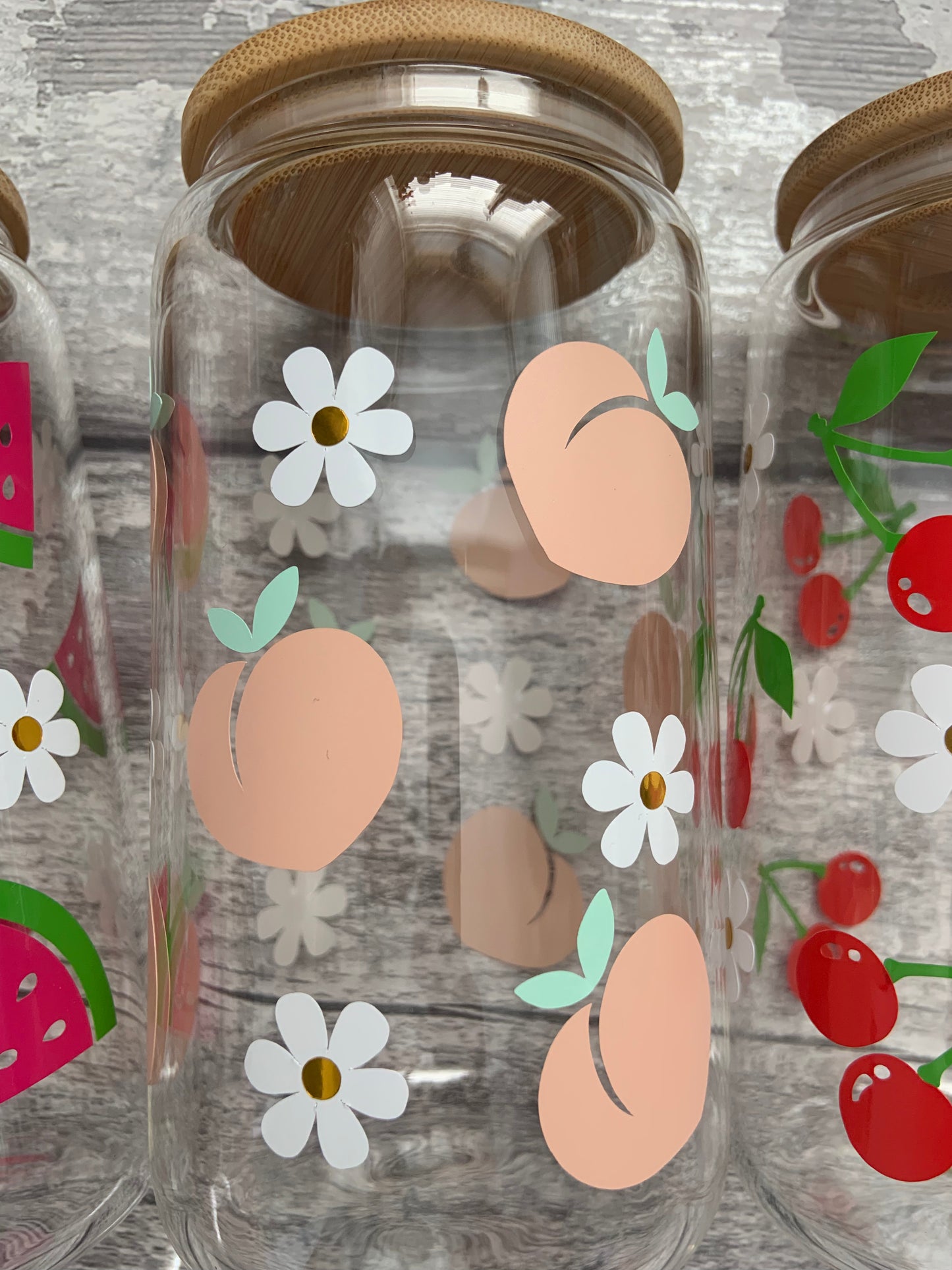 The Fruit Collection Glass Cups 16oz