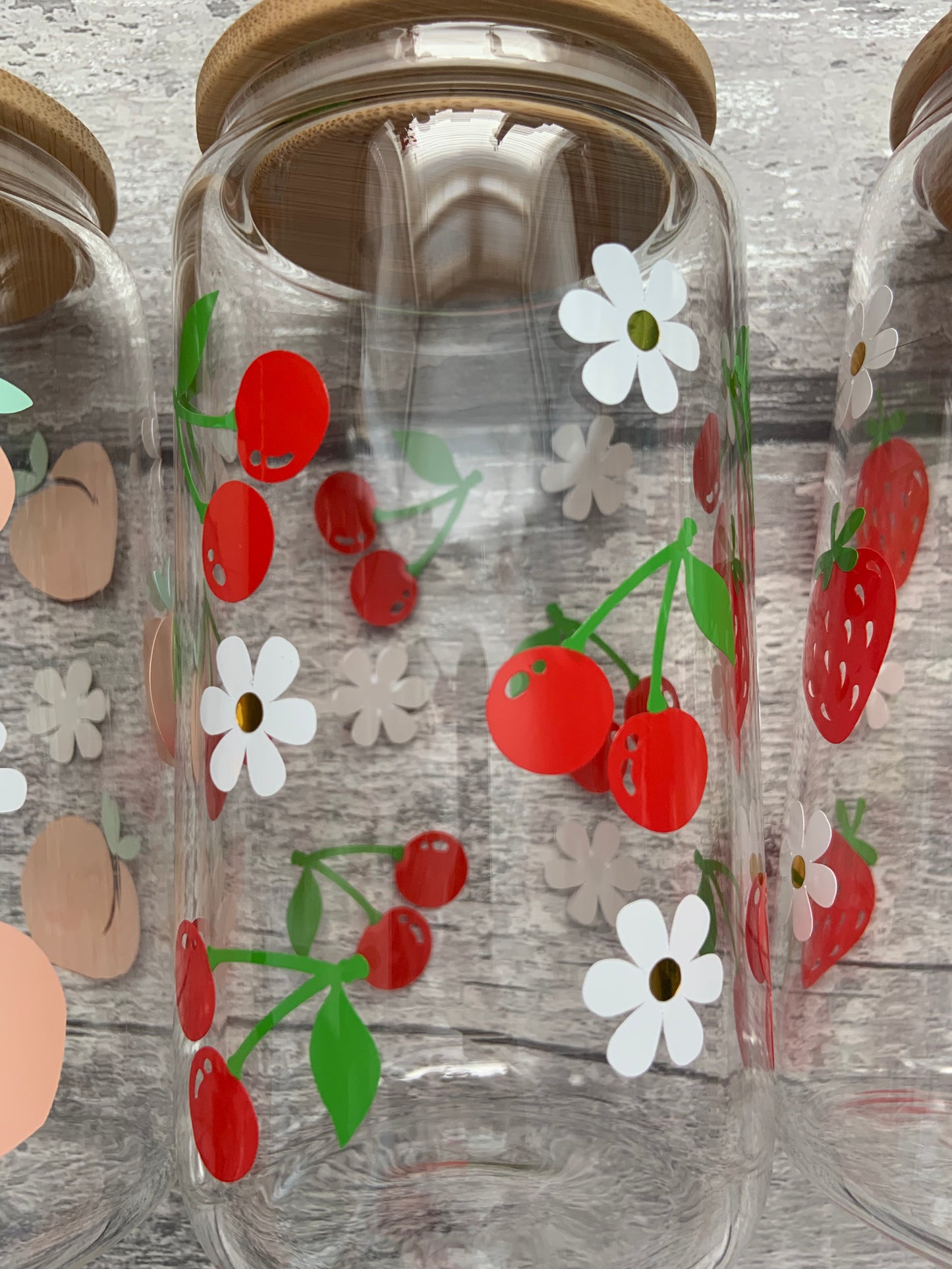 The Fruit Collection Glass Cups 16oz