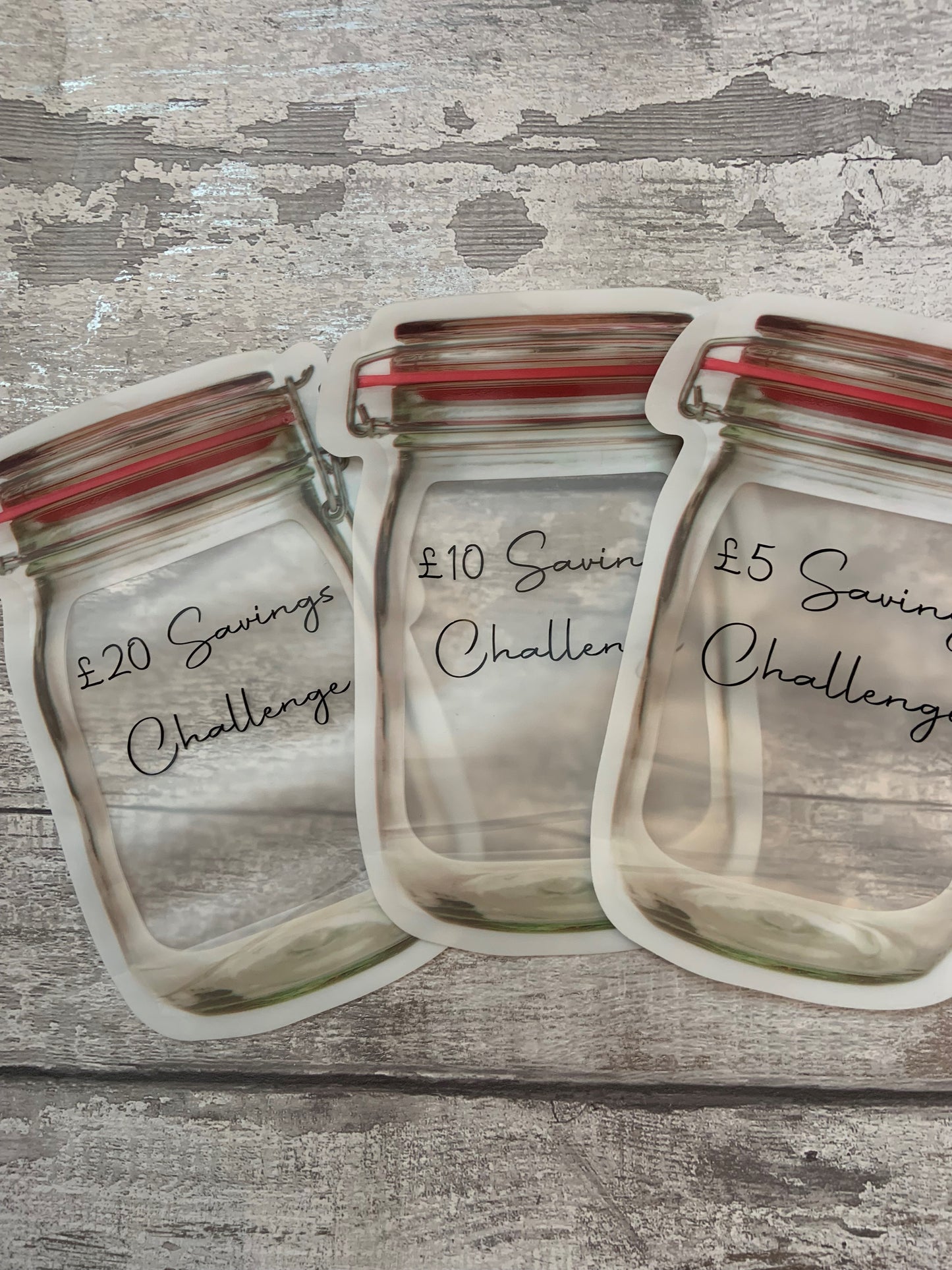 Fold Flat Savings Jar/Savings Challenge/Money Challenge/20 Challenge/10 Challenge/5 Challenge/Note Challenge