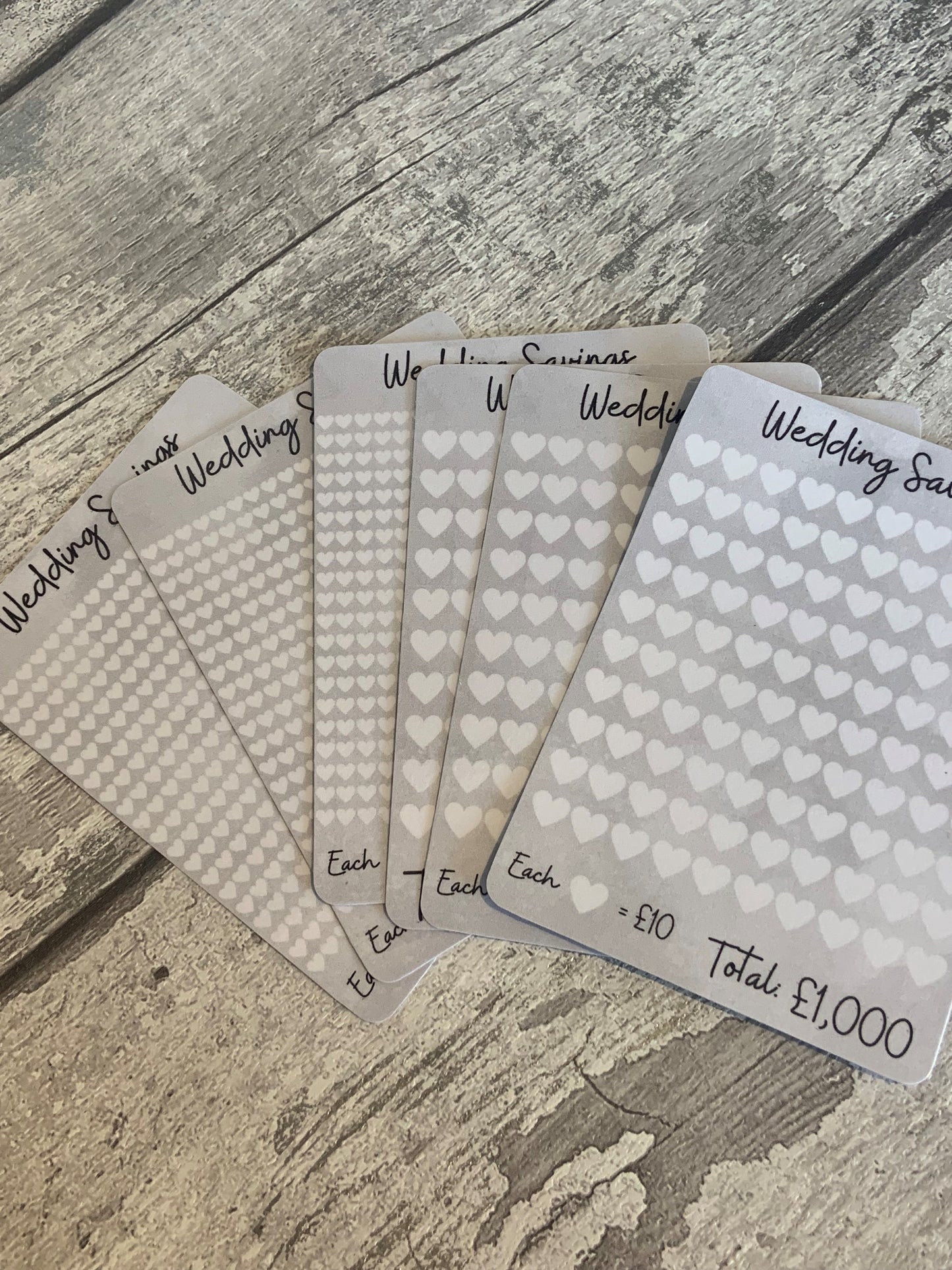 Wedding Savings Challenge Sheet