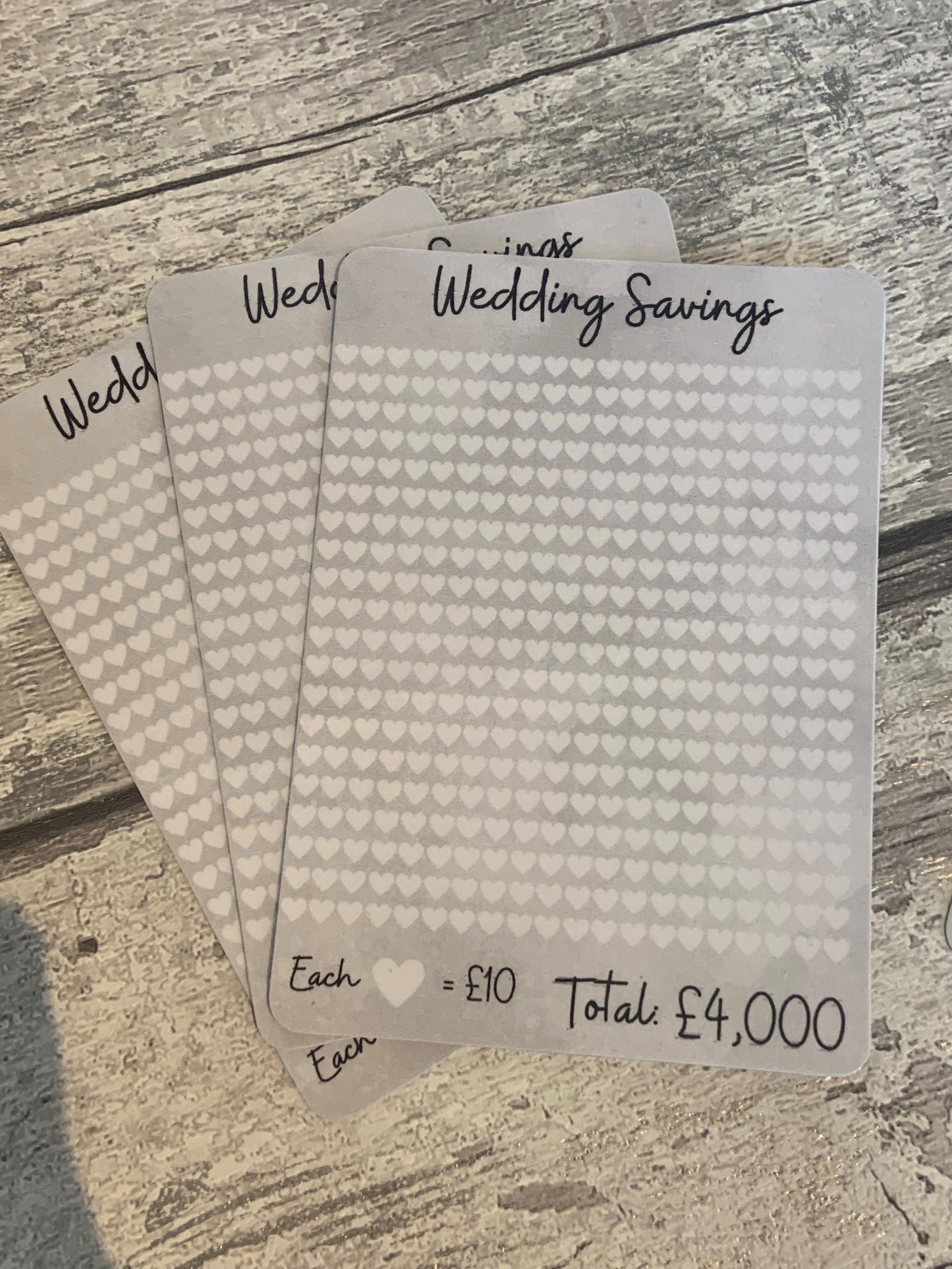 Wedding Savings Challenge Sheet