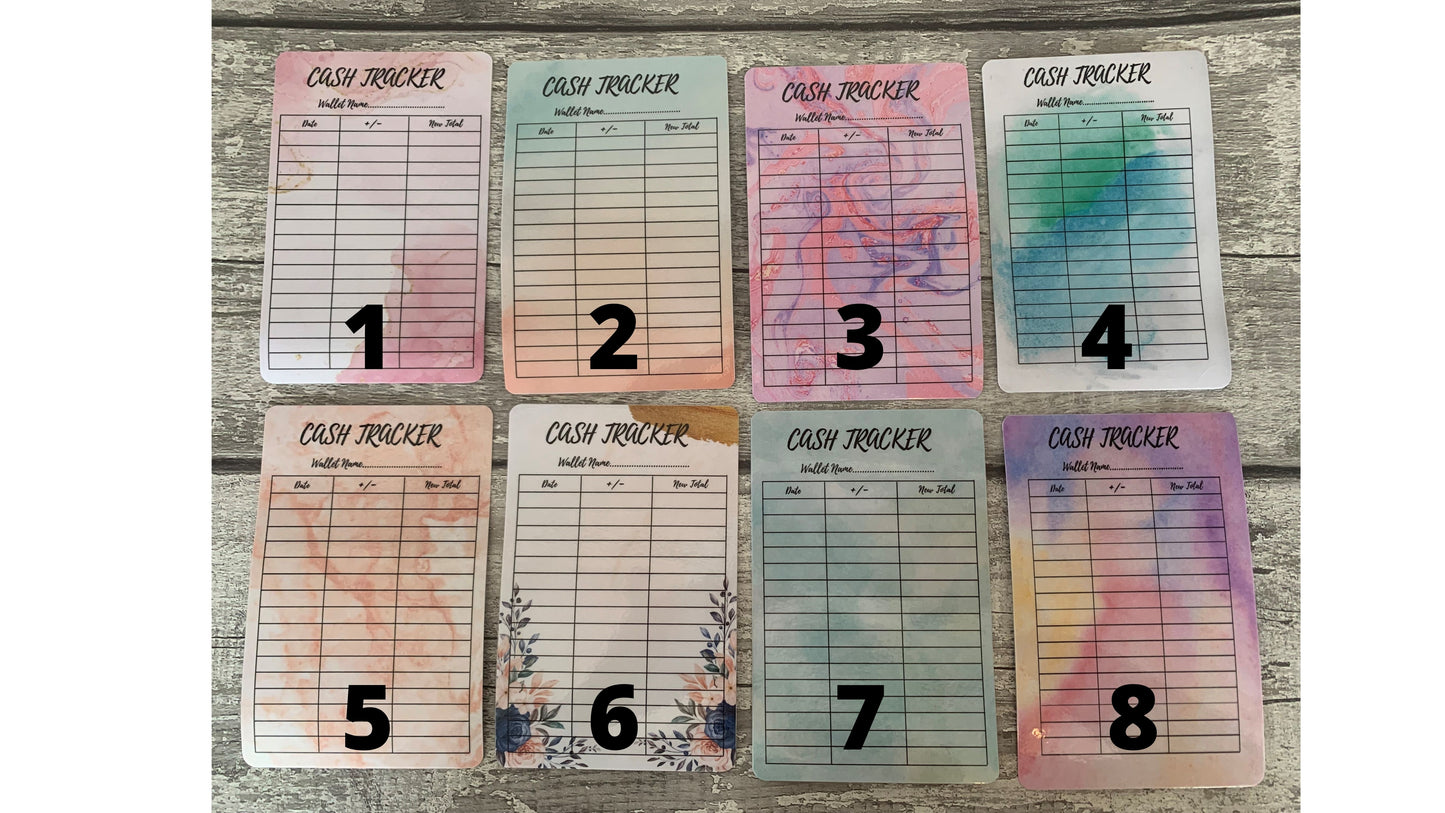 Budget Binder Cash Trackers Pack of 5