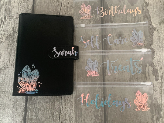 Crystal Budget Binder -Personalised Savings Binder