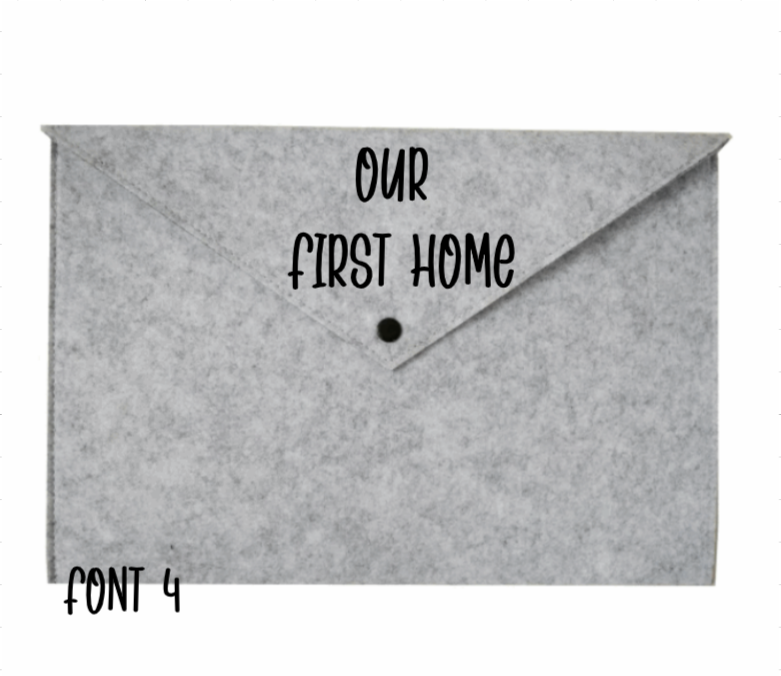 A4 Felt Document Holder