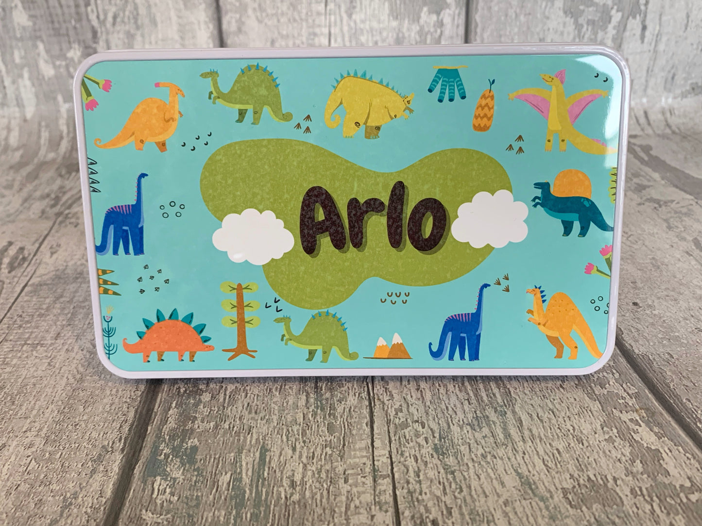 Personalised Dinosaur Tin