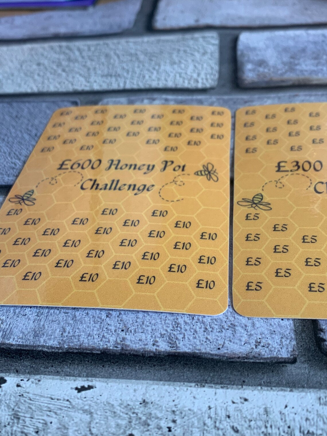 Bee Themed Savings Challenge Sheets