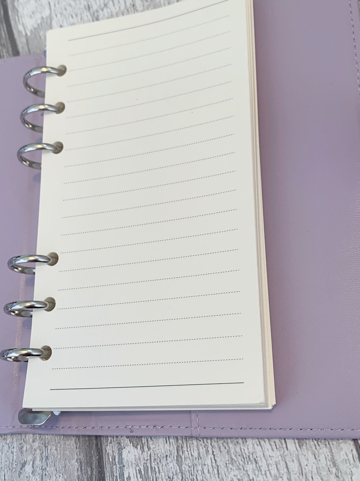 A6 Lined Paper Pack for Budget Binder