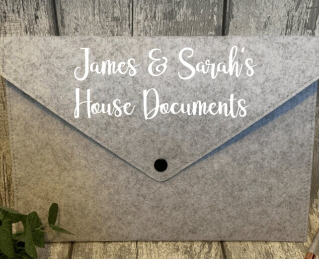A4 Felt Document Holder