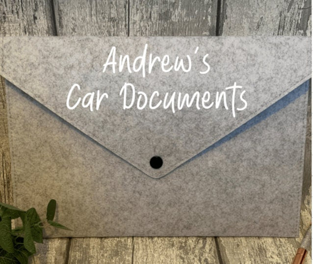 A4 Felt Document Holder