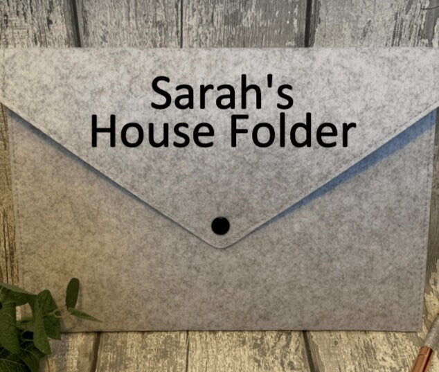 A4 Felt Document Holder