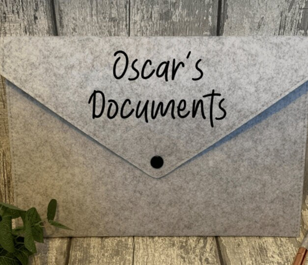 A4 Felt Document Holder