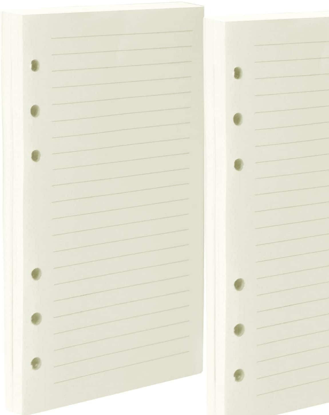 A6 Lined Paper Pack for Budget Binder