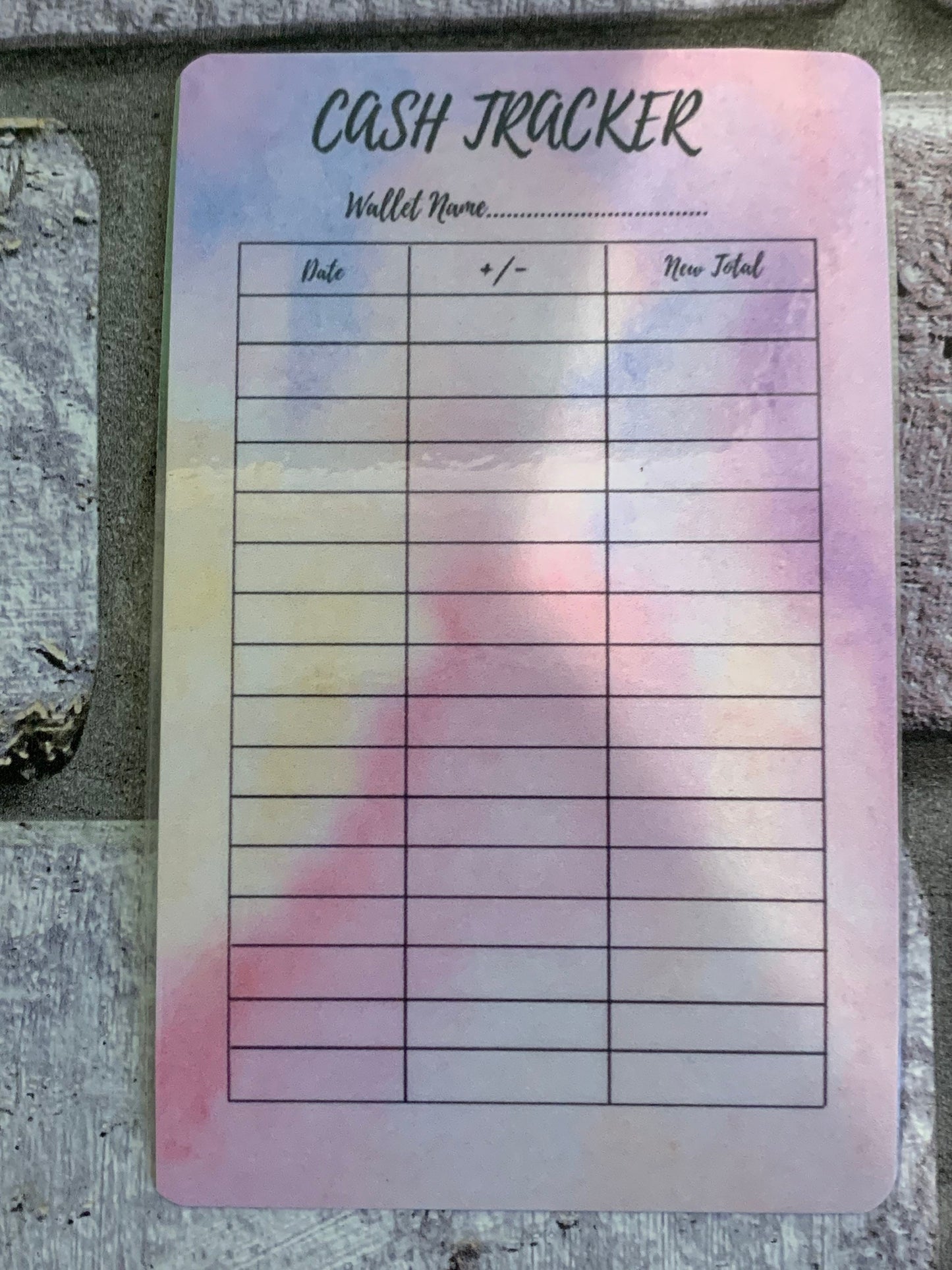 Budget Binder Cash Trackers Pack of 5