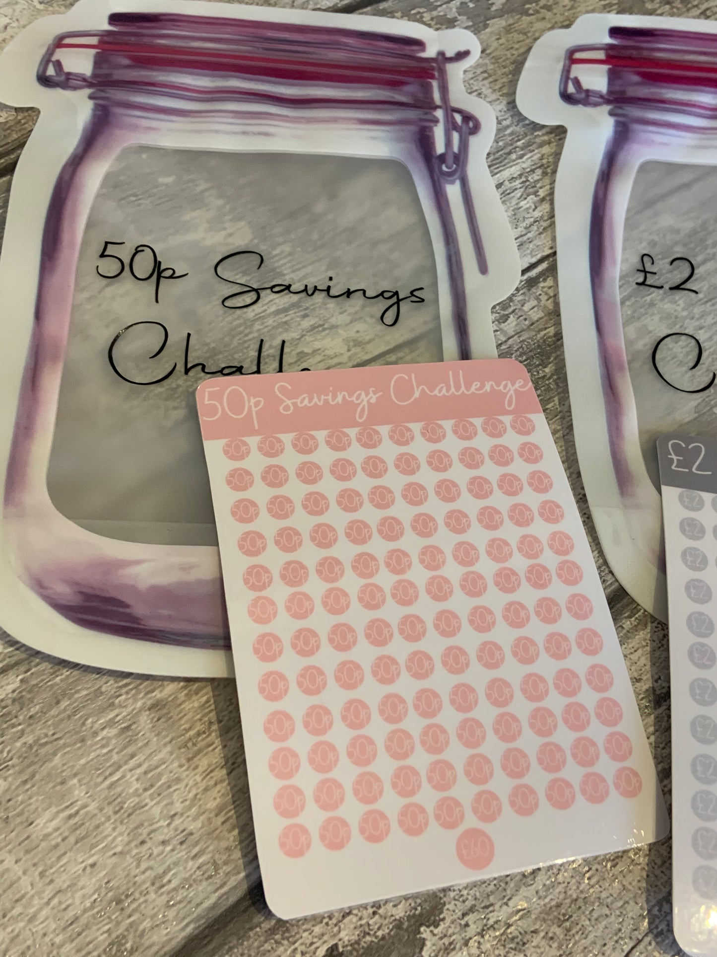 Fold Flat Savings Jar/Savings Challenge