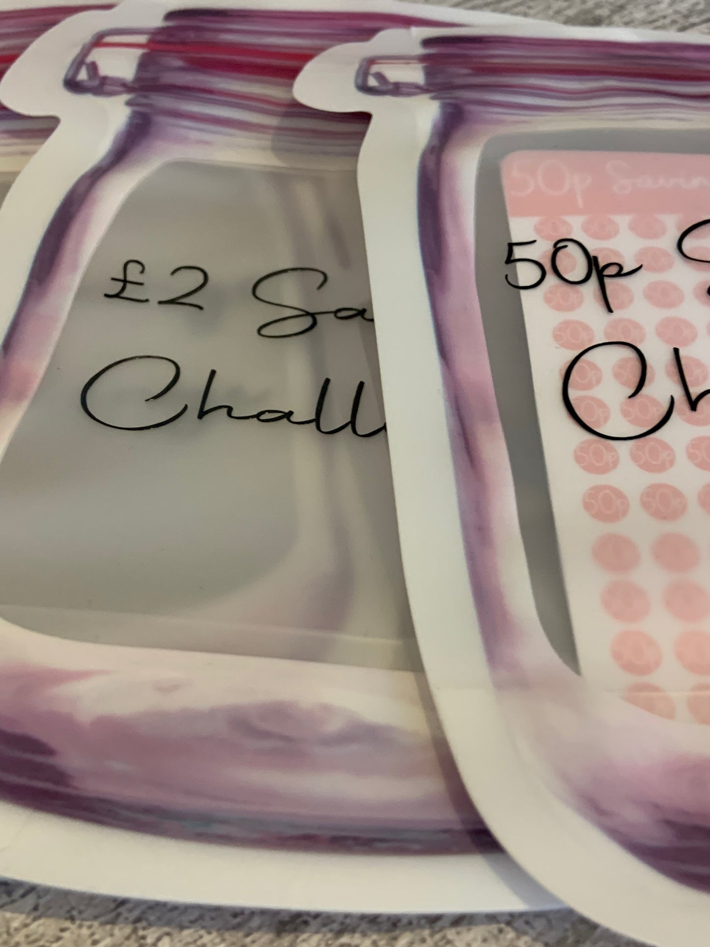Fold Flat Savings Jar/Savings Challenge
