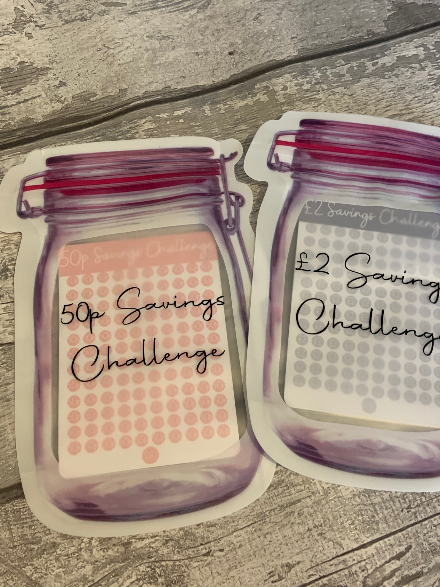 Fold Flat Savings Jar/Savings Challenge