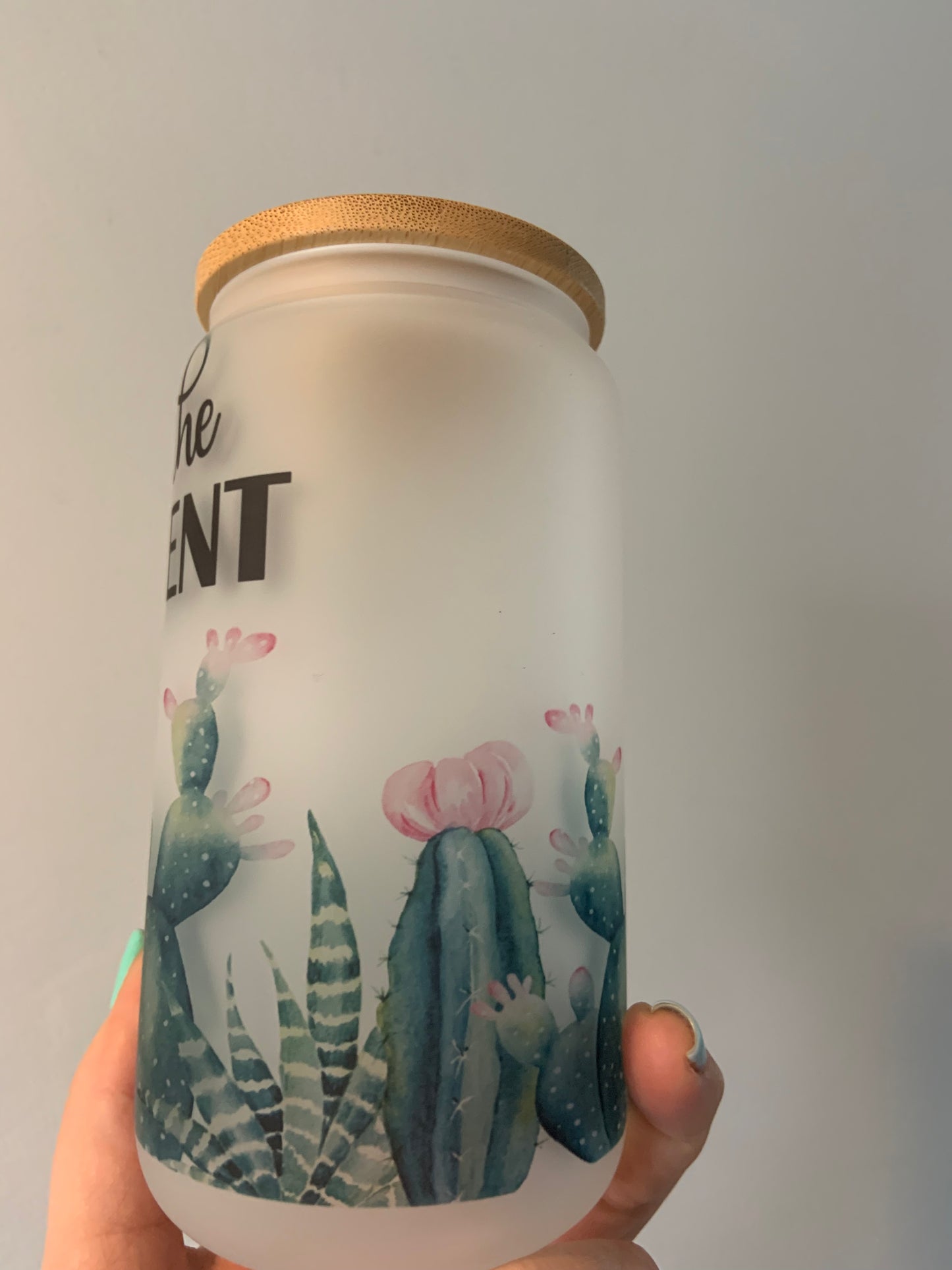 What The Fucculent Glass Cup 16oz