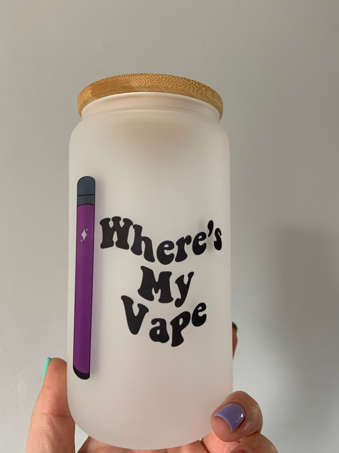 Where's My Vape Glass Cup 16oz