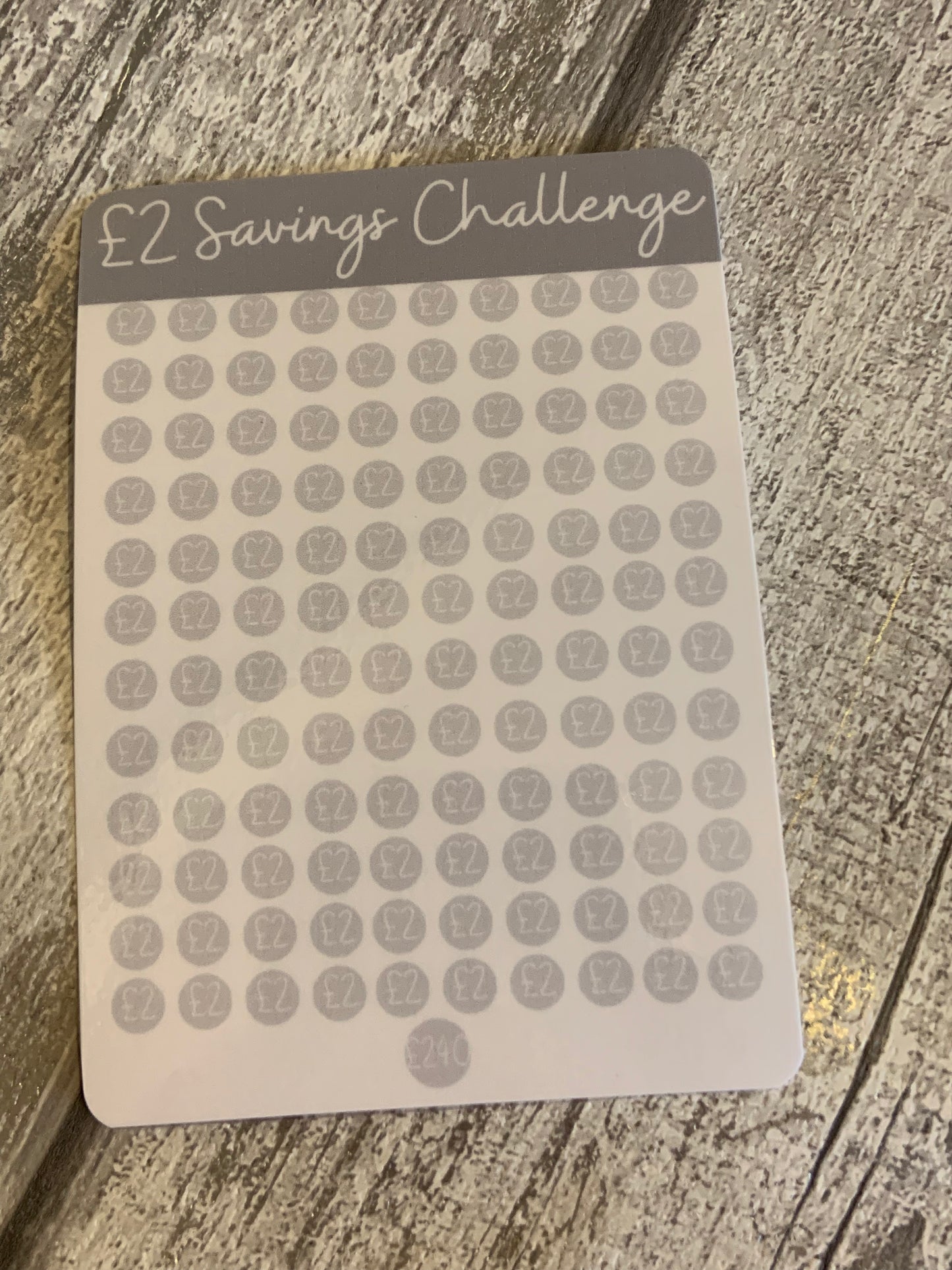 Fold Flat Savings Jar/Savings Challenge