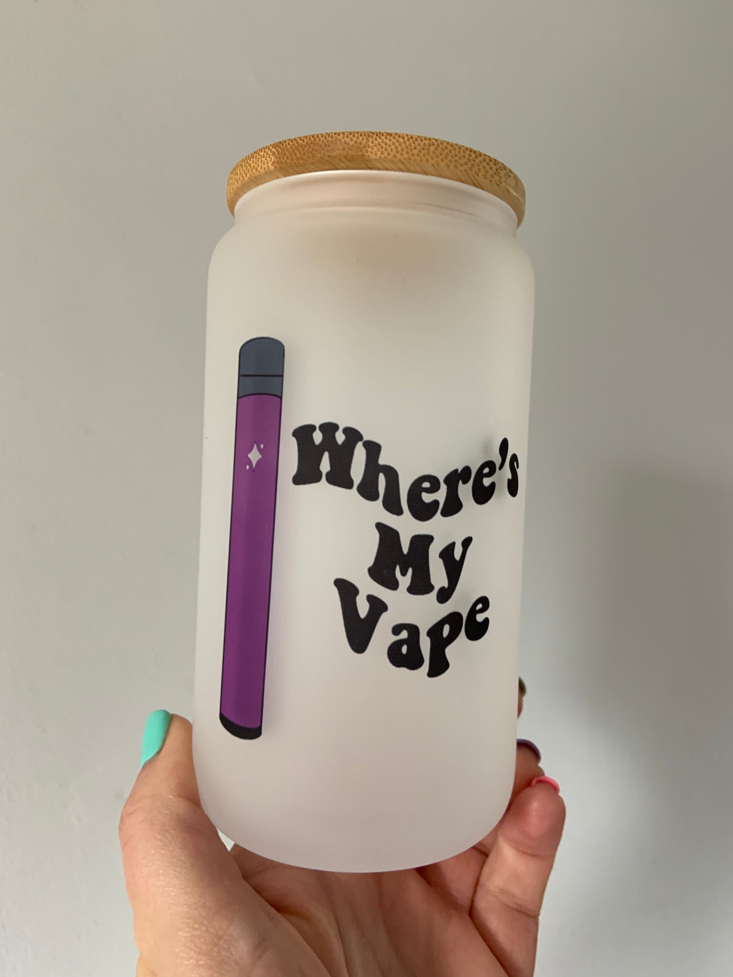 Where's My Vape Glass Cup 16oz