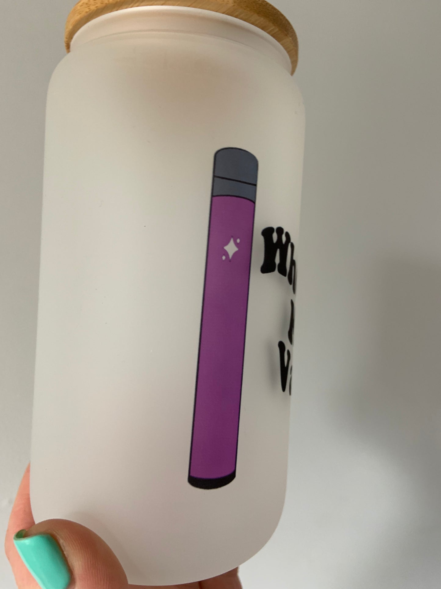 Where's My Vape Glass Cup 16oz