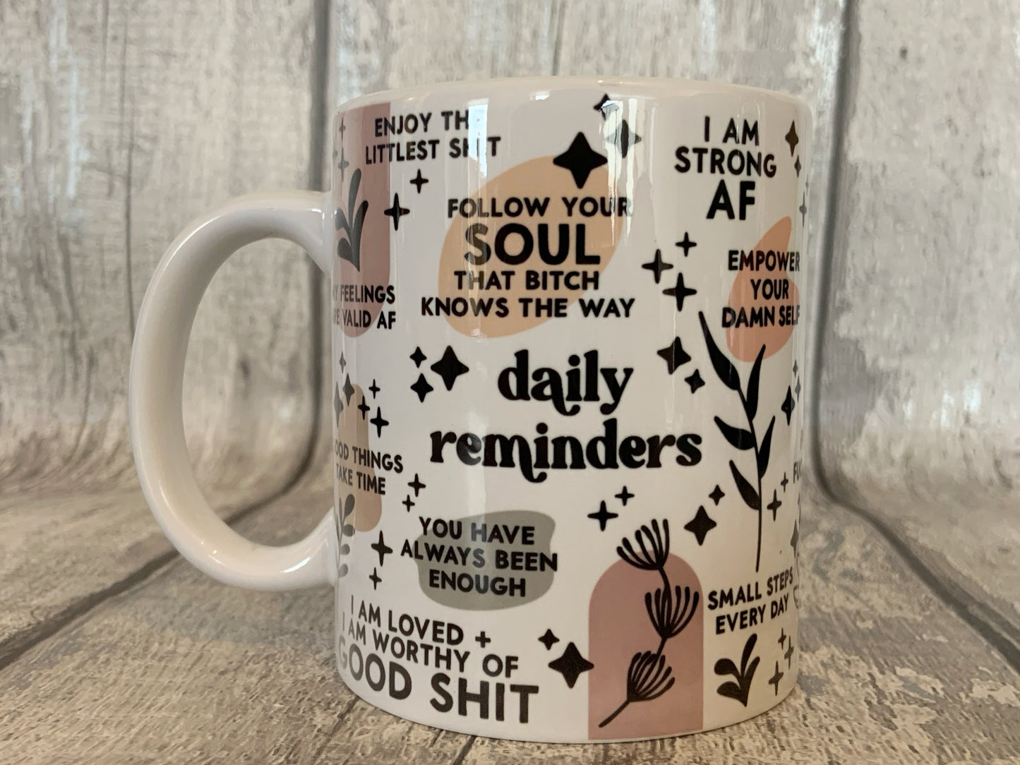 Sweary Daily Reminders Mug