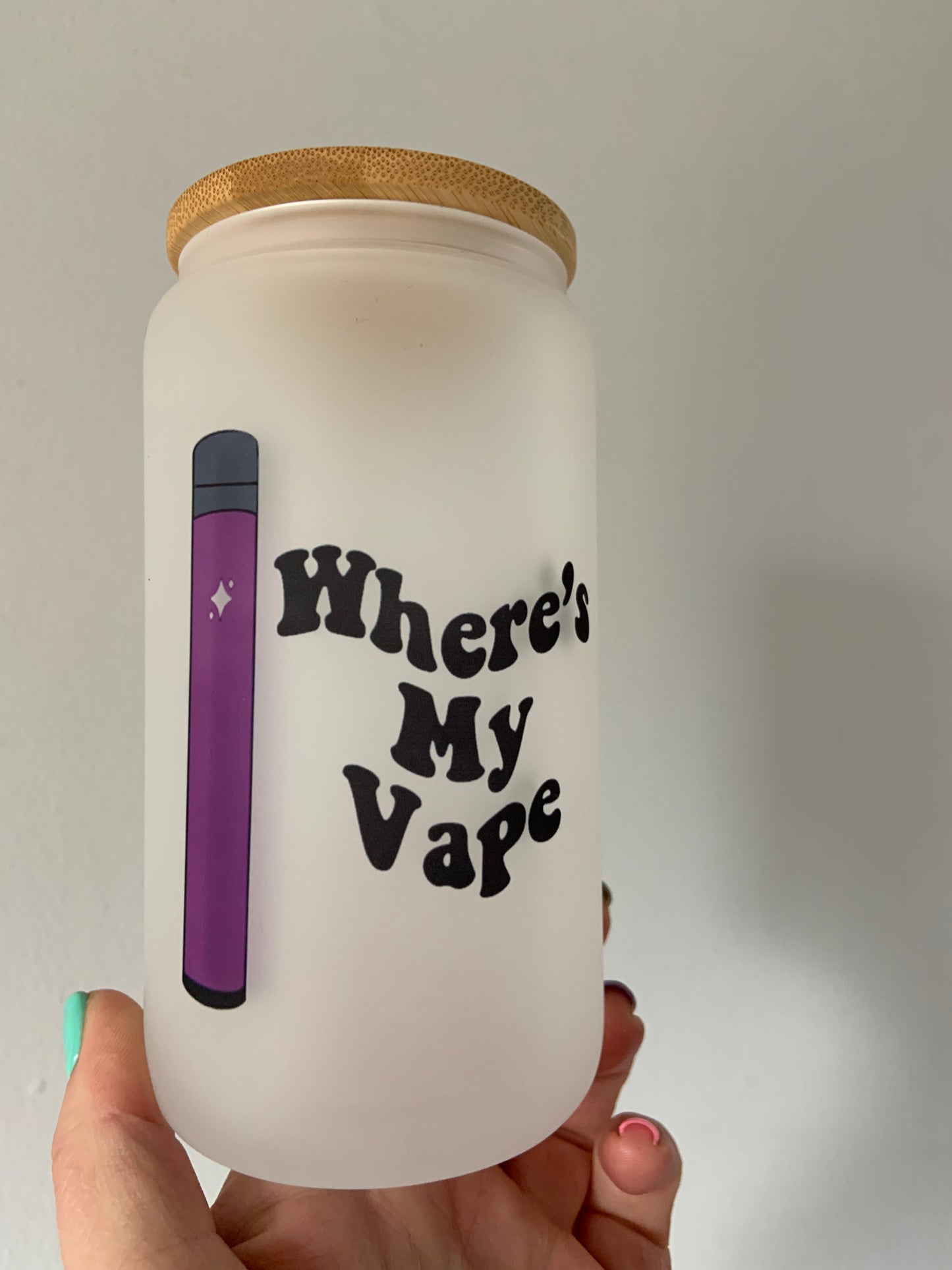 Where's My Vape Glass Cup 16oz