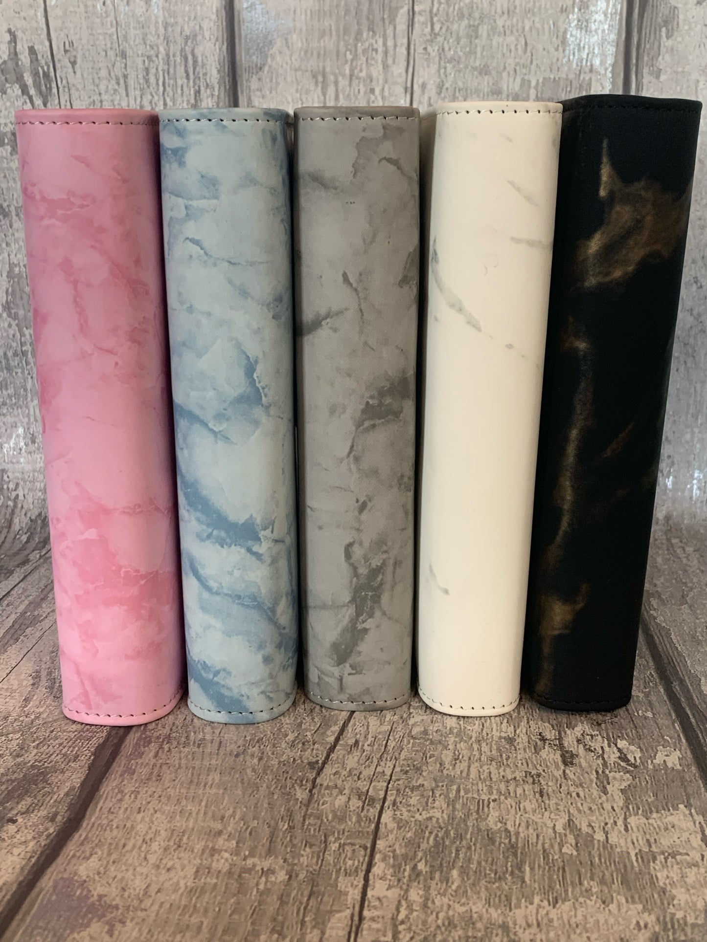 Personalised Marble Budget Binder with 5 Cash Wallets