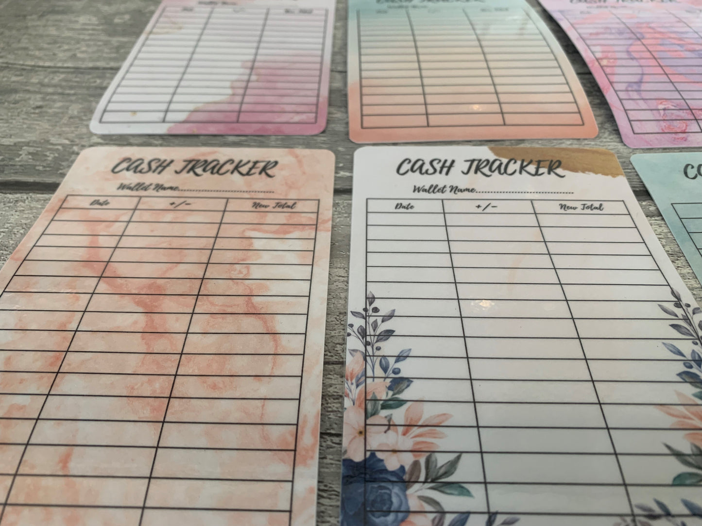 Budget Binder Cash Trackers Pack of 5