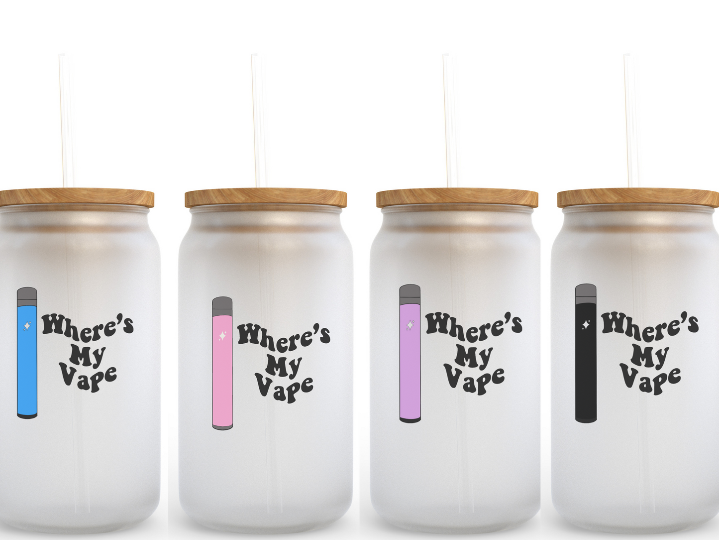 Where's My Vape Glass Cup 16oz