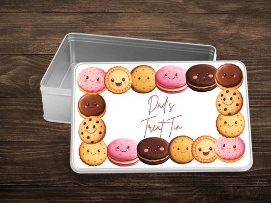 Personalised Biscuit Storage Tin
