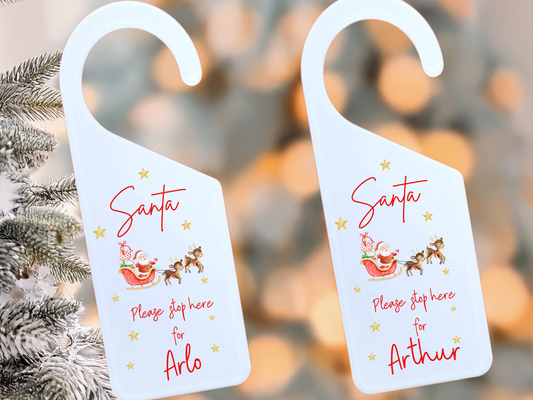 Santa Please Stop Here Sign