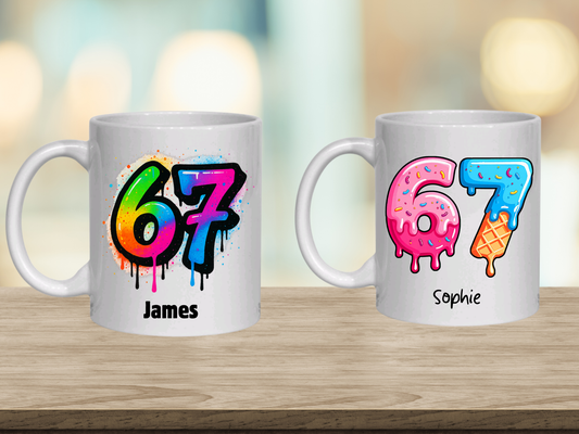 Personalised 67 Mug