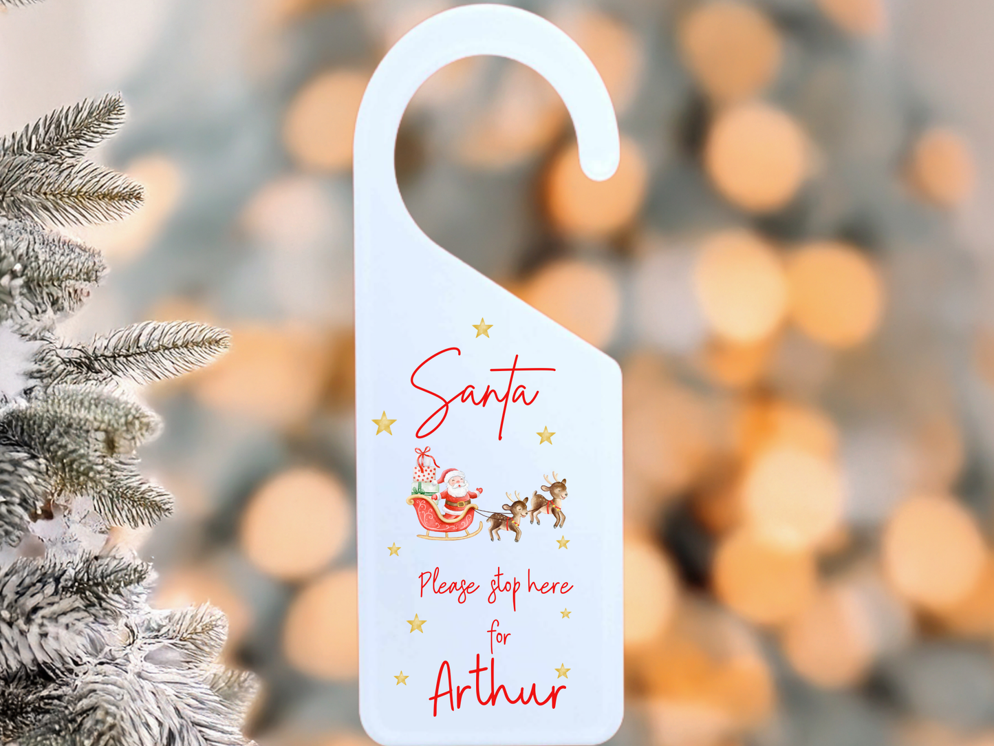 Santa Please Stop Here Sign