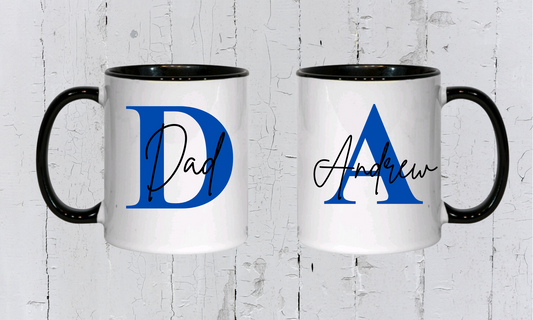 Personalised Black Name Mug