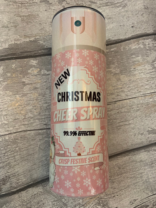 Christmas Cheer Spray 20oz Metal Tumbler
