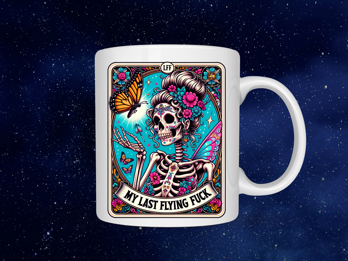 Last Flying Fuck Tarot Card Mug