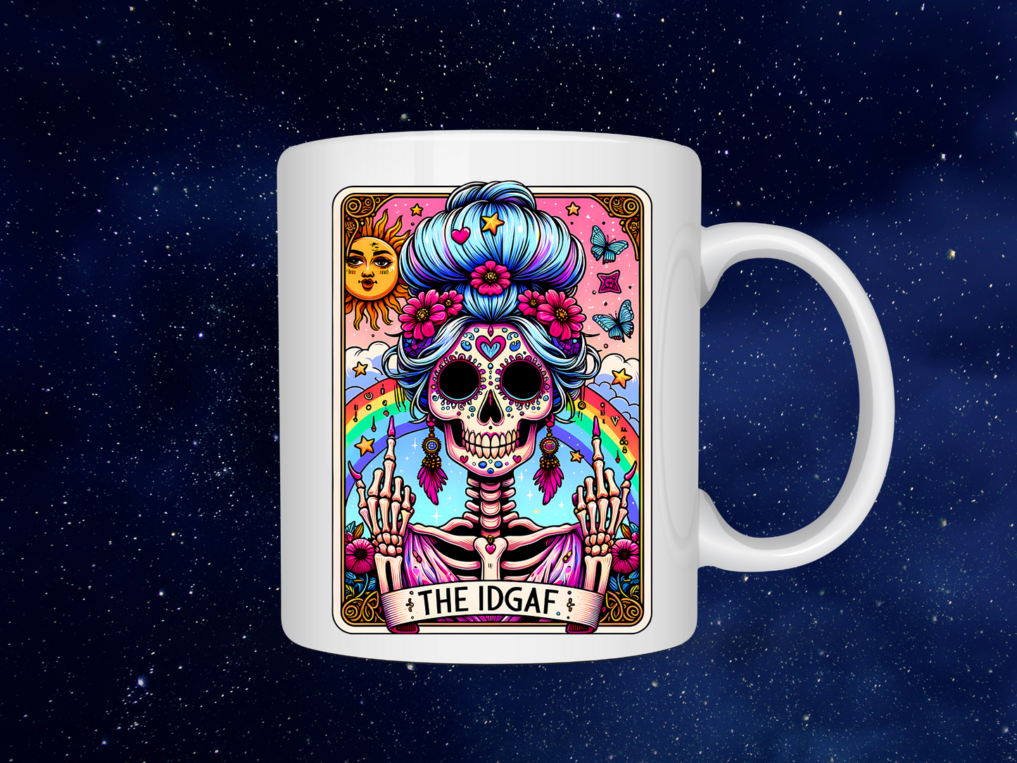 IDGAF Tarot Card Mug