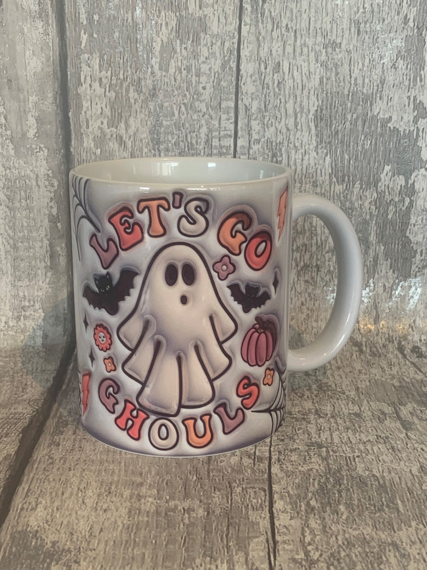 Lets Go Ghouls 3D Style Mug 11oz