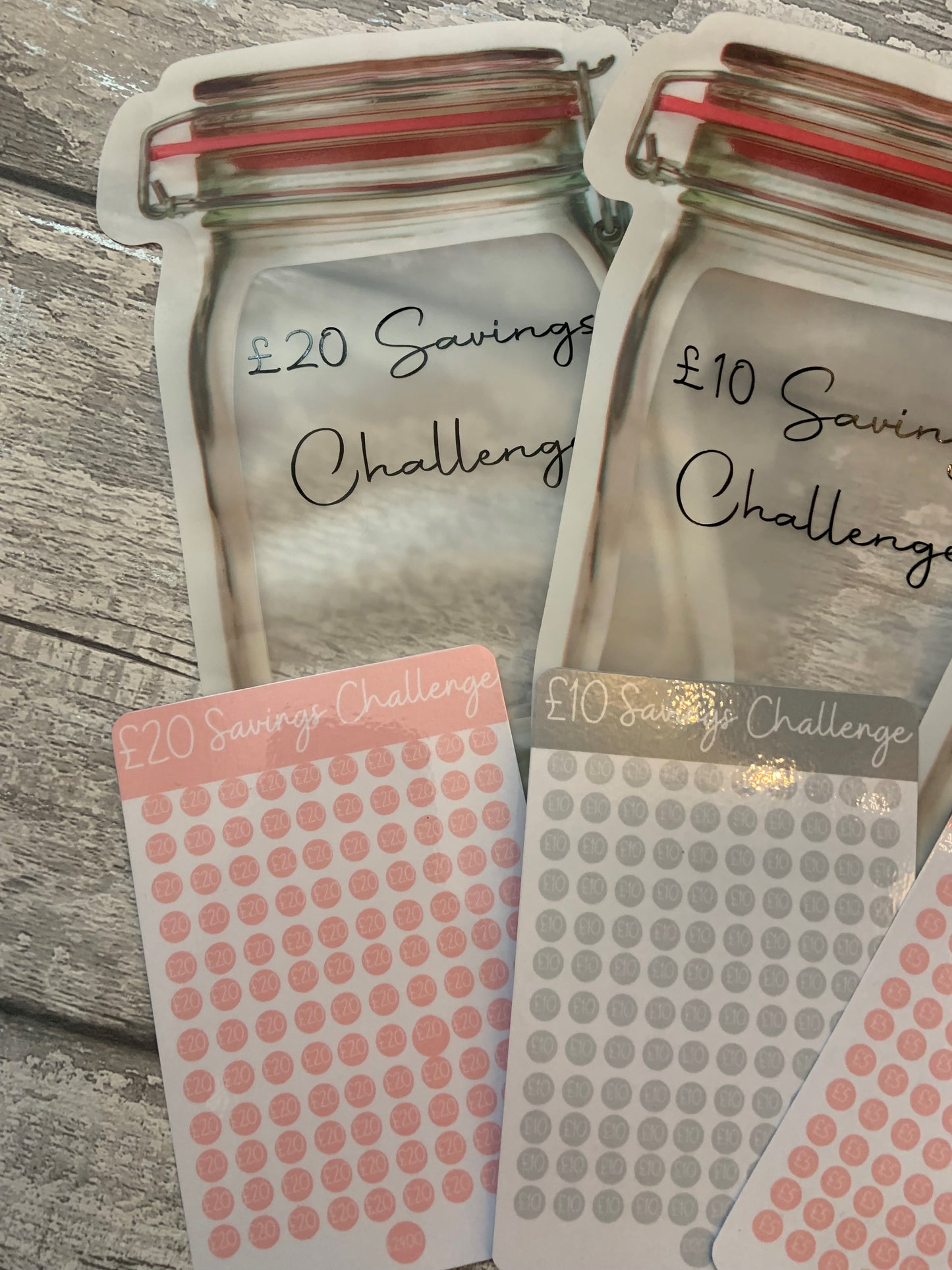 Fold Flat Savings Jar/Savings Challenge/Money Challenge/20 Challenge/10 Challenge/5 Challenge/Note Challenge
