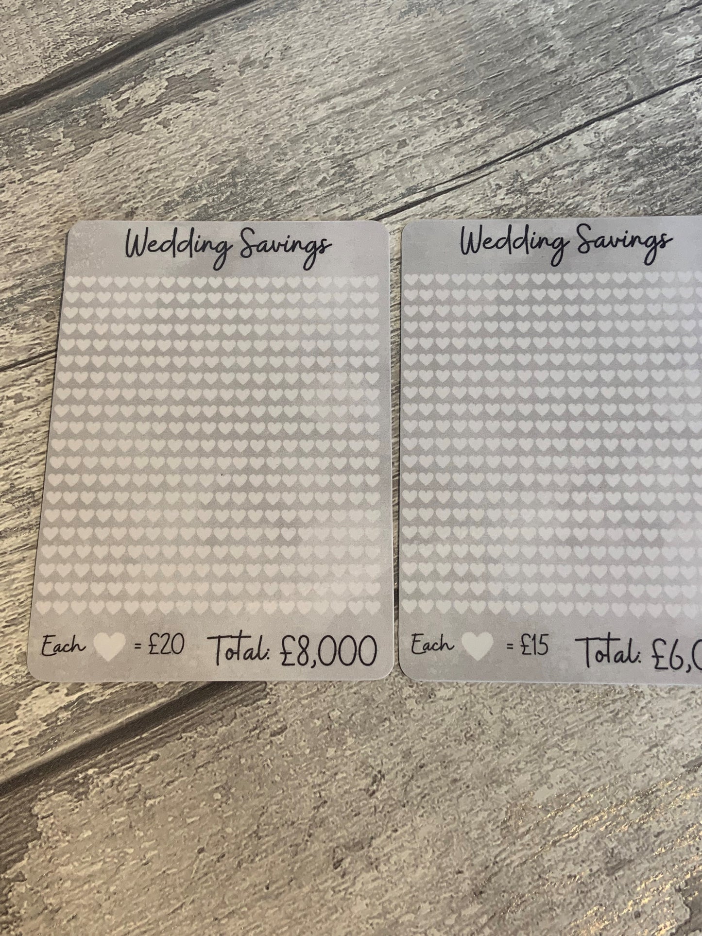 Wedding Savings Challenge Sheet