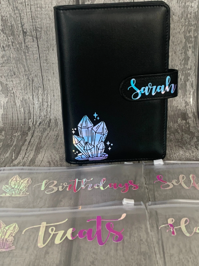 Crystal Budget Binder -Personalised Savings Binder