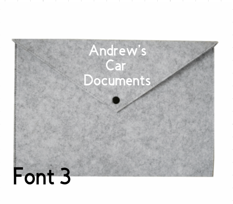 A4 Felt Document Holder