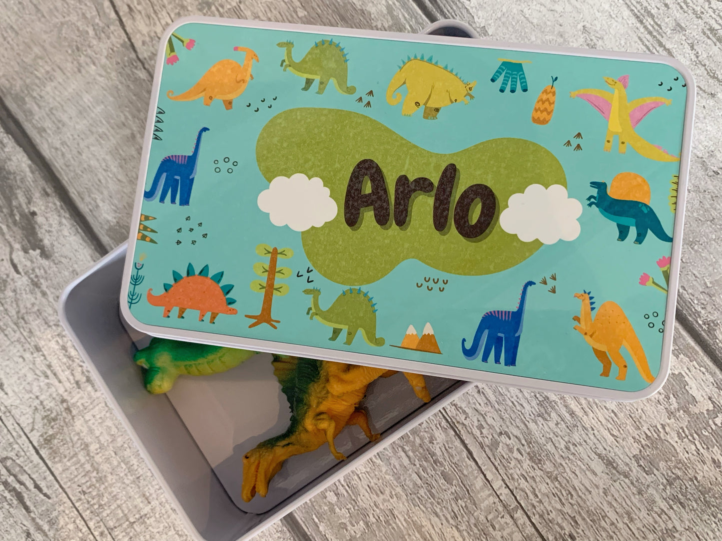 Personalised Dinosaur Tin