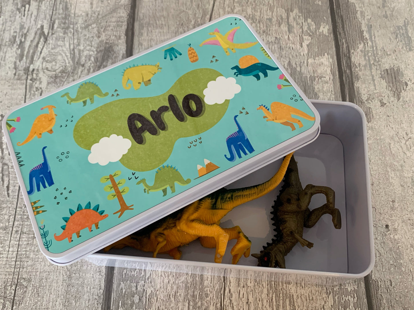 Personalised Dinosaur Tin