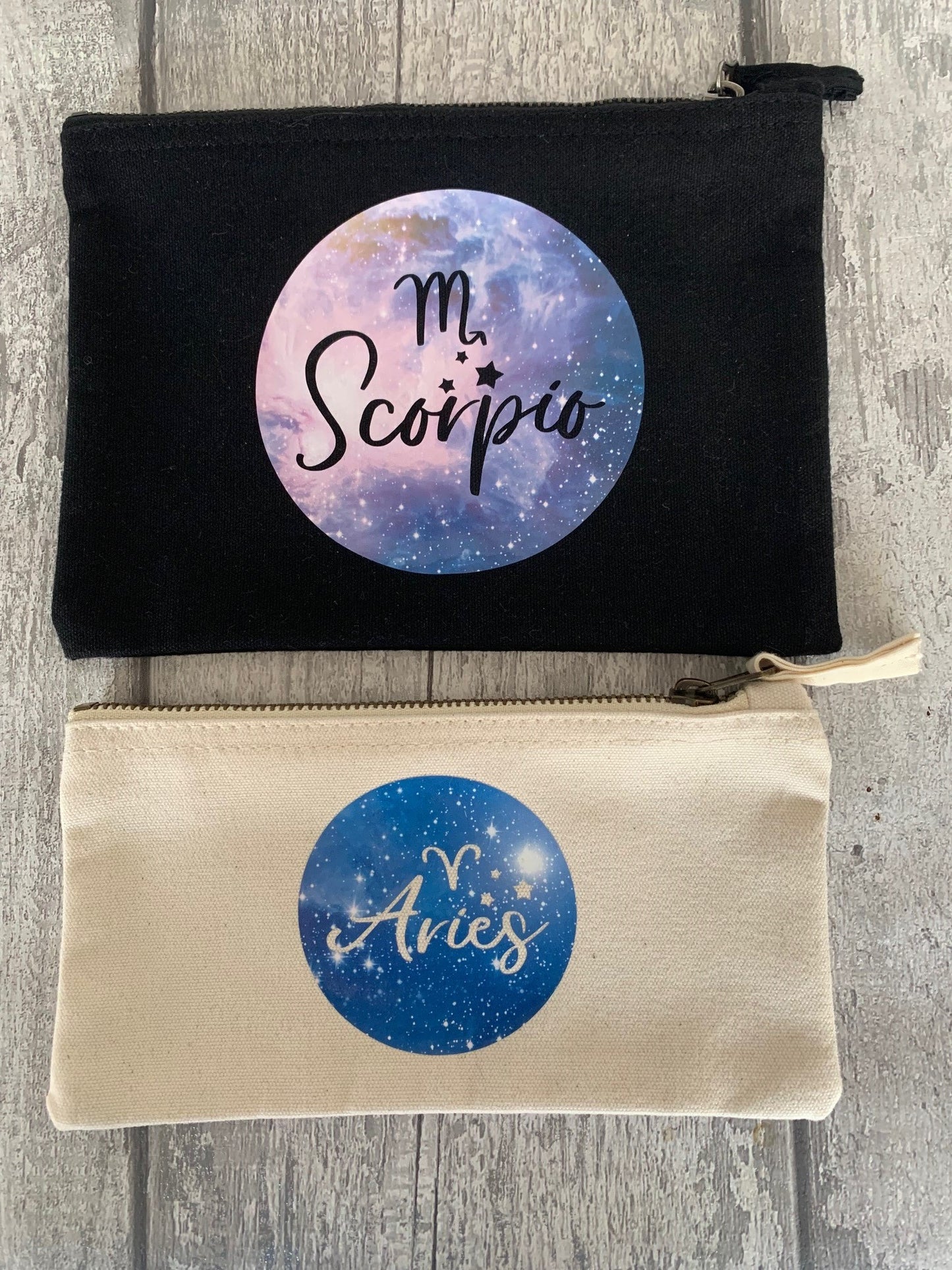 Zodiac Star Sign Make Up/Accessory Bag